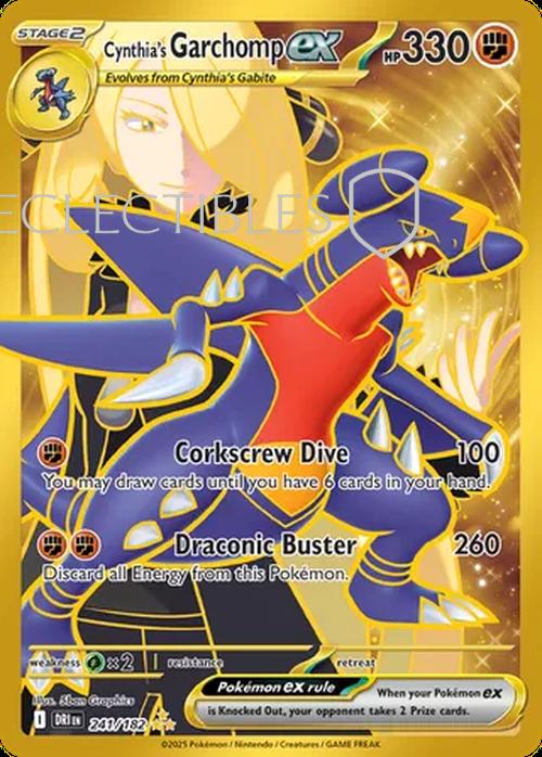 Pokemon Destined Rivals 241/182 Cynthias Garchomp ex