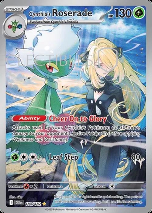 Pokemon Destined Rivals 184/182 Cynthias Roserade