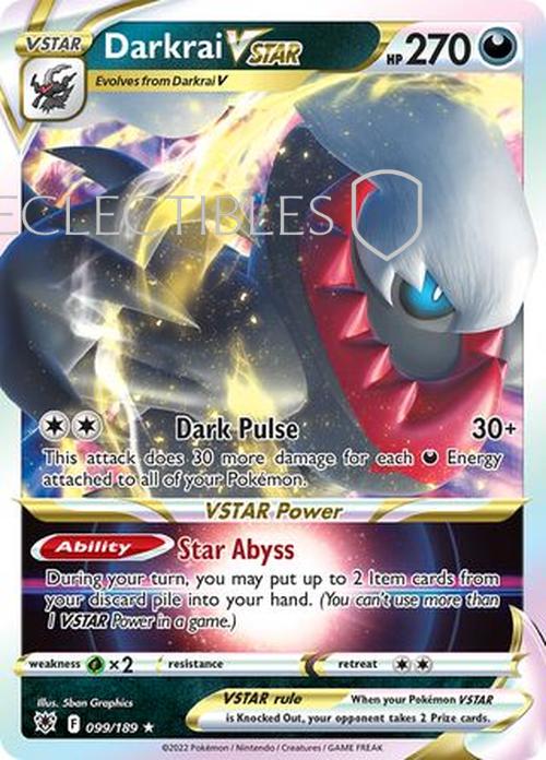 Pokemon Astral Radiance 099/189 Darkrai VSTAR