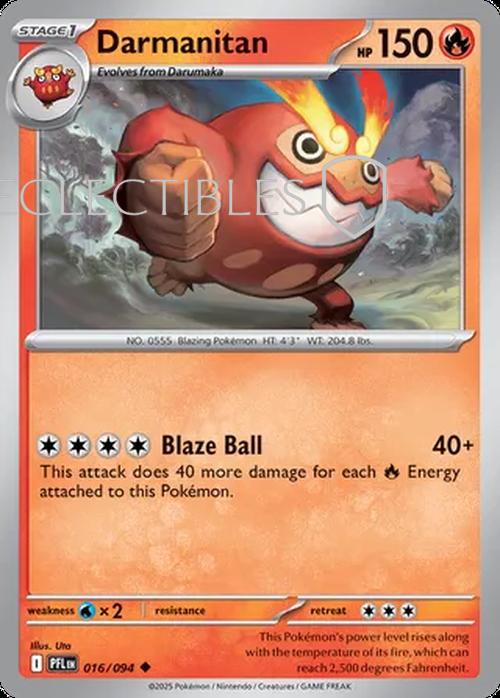 Pokemon Phantasmal Flames 016/094 Darmanitan  Reverse Holo