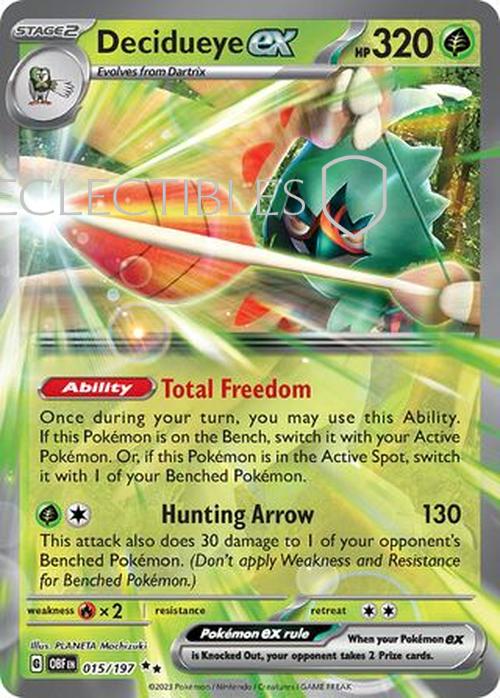 Pokemon Obsidian Flame 015/197 Decidueye ex