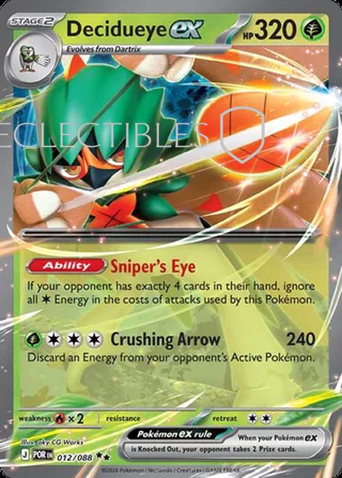 Pokemon Perfect Order 012/88 Decidueye ex