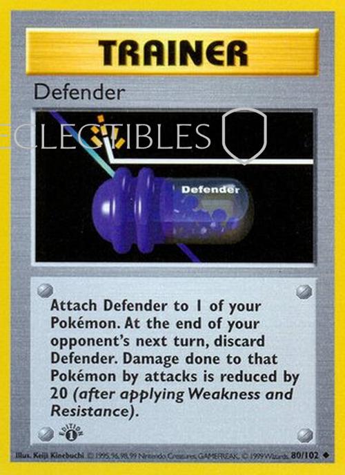 Pokemon Base Set 080/102 Defender