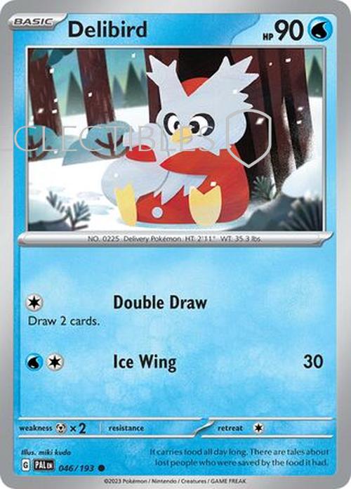 Pokemon Paldea Evolved  046/193 Delibird  Reverse Holo