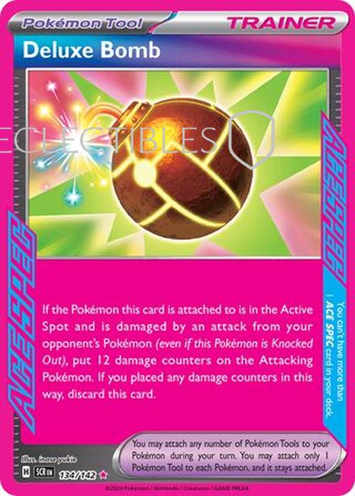 Pokemon Stellar Crown 134/142 Deluxe Bomb Ace Spec