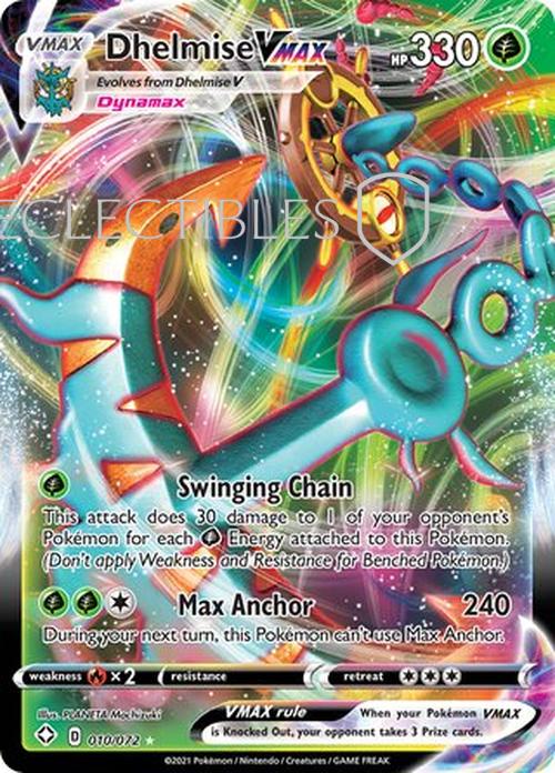 Pokemon Shining Fates 010/072 Dhelmise VMAX