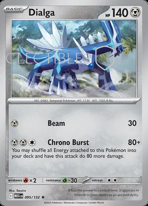 Pokemon Mega Evolutions 095/132 Dialga  Reverse Holo