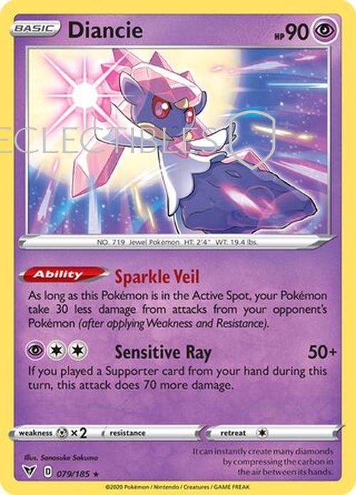Pokemon Vivid Voltage 079/185 Diancie Holo