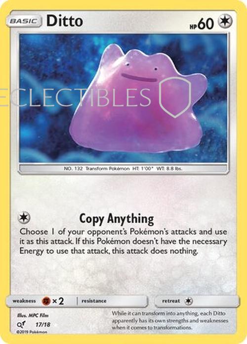 Pokemon Detective Pikachu 017/018 Ditto Reverse Holo