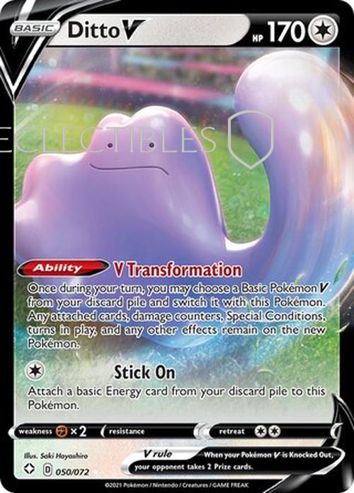 Pokemon Shining Fates 050/072 Ditto V