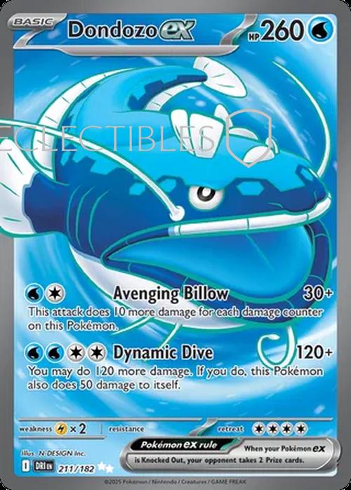 Pokemon Destined Rivals 211/182 Dondozo ex