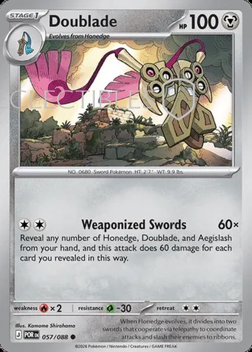 Pokemon Perfect Order 057/88 Doublade  Reverse Holo