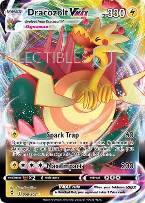 Pokemon Evolving Skies 059/203 Dracozolt VMAX