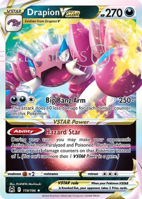 Pokemon Lost Origin 119/196 Drapion VSTAR