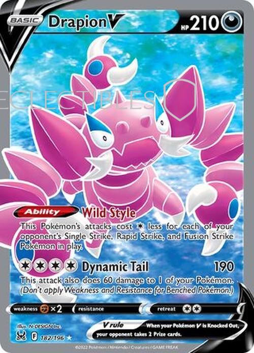 Pokemon Lost Origin 182/196 Drapion V