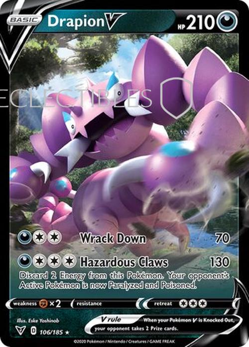 Pokemon Vivid Voltage 106/185 Drapion V