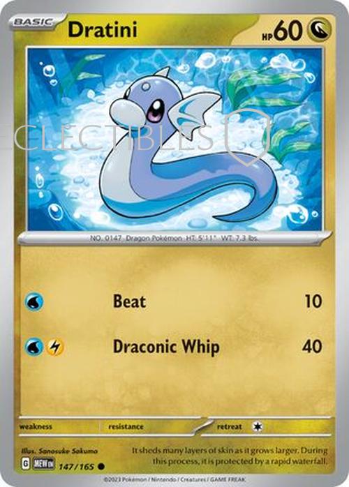 Pokemon Scarlet & Violet 151 147/165 Dratini  Reverse Holo