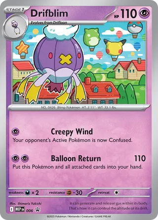 Pokemon Mega Evolutions Promo 006 Drifblim 