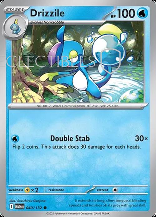 Pokemon Mega Evolutions 040/132 Drizzile  Reverse Holo