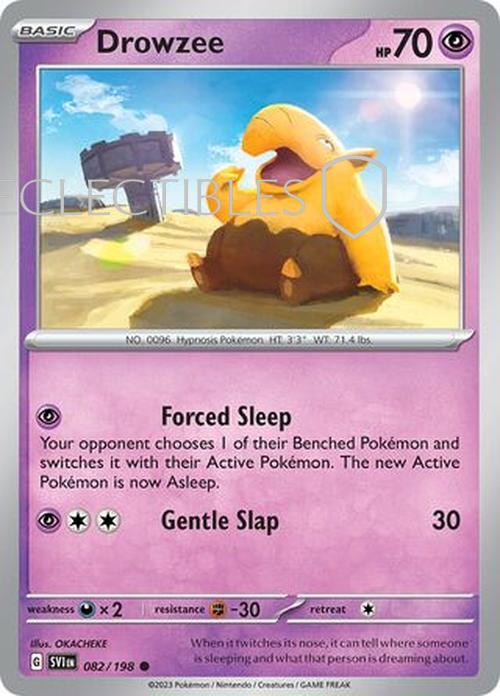 Pokemon Scarlet & Violet 082/198 Drowzee  Reverse Holo