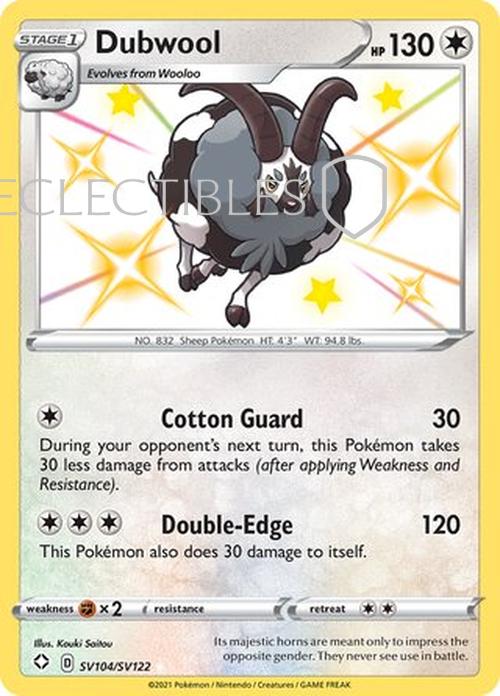 Pokemon Shining Fates SV 104/122 Dubwool