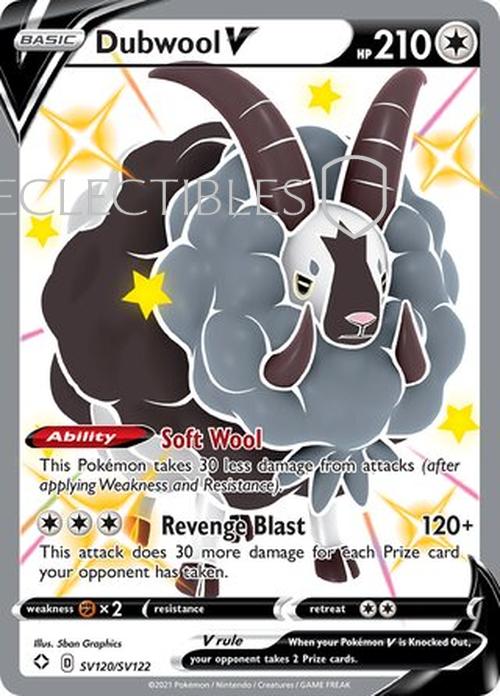 Pokemon Shining Fates SV 120/122 Dubwool V