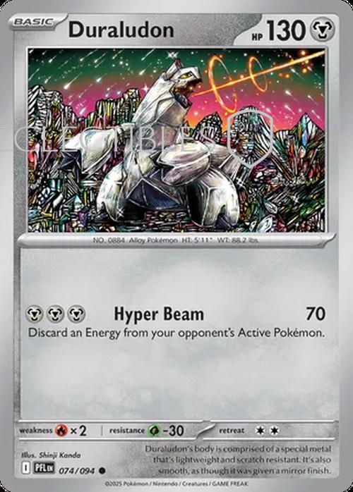 Pokemon Phantasmal Flames 074/094 Duraludon  Reverse Holo