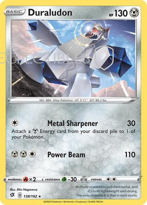 Pokemon Rebel Clash 138/192 Duraludon Holo