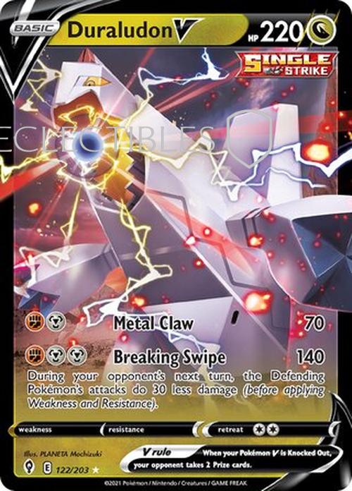 Pokemon Evolving Skies 122/203 Duraludon V