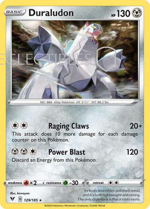 Pokemon Vivid Voltage 129/185 Duraludon Holo