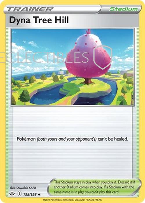 Pokemon Chilling reign 135/198 Dyna Tree Hill  Reverse Holo