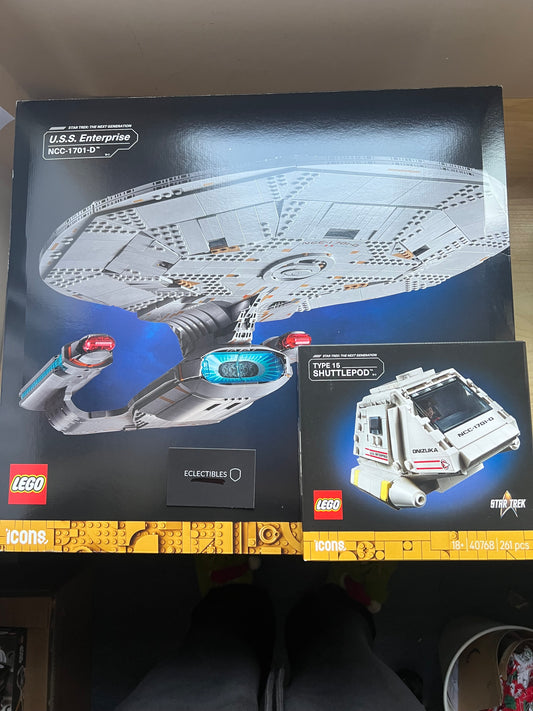10356 LEGO Star Trek U.S.S. Enterprise NCC-1701-D AND 40768 LEGO Star Trek Type-15 Shuttlepod