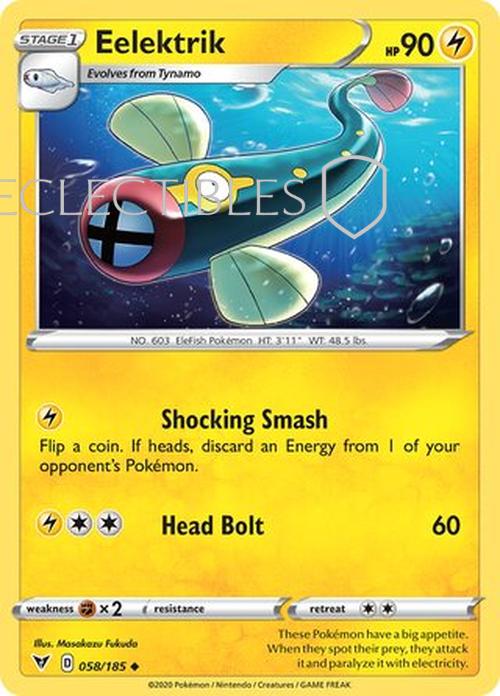 Pokemon Vivid Voltage 058/185 Eelektrik Reverse Holo