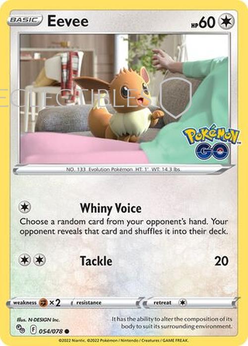 Pokemon Go 054/078 Eevee  Reverse Holo