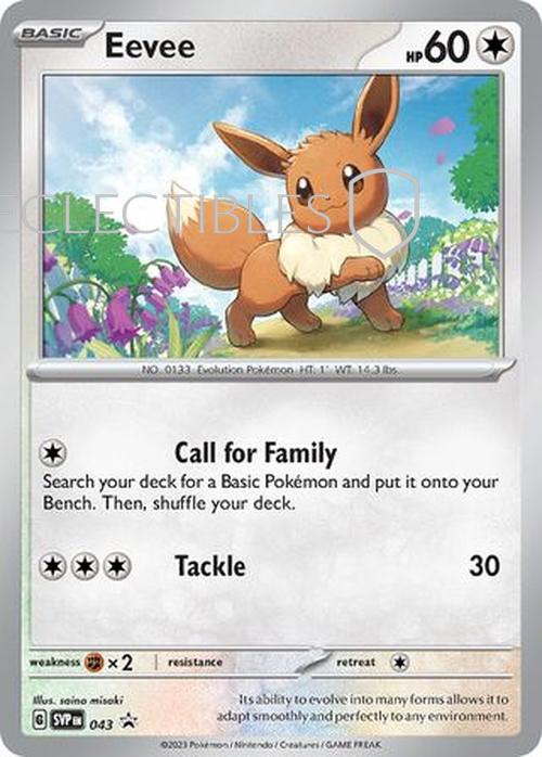 Pokemon SV Black Star Promos SV 043 Eevee
