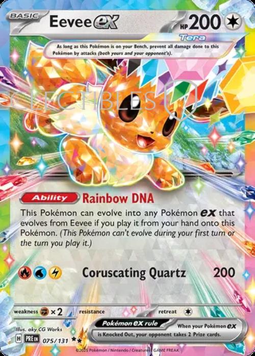 Pokemon Prismatic Evolutions 075/131 Eevee ex