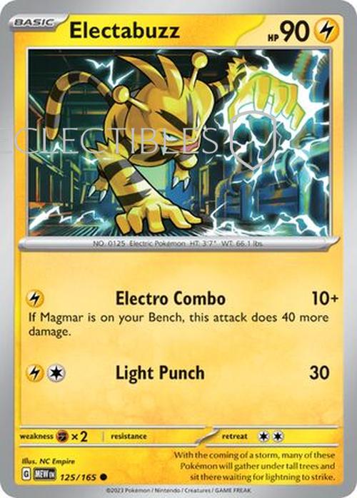 Pokemon Scarlet & Violet 151 125/165 Electabuzz Holo