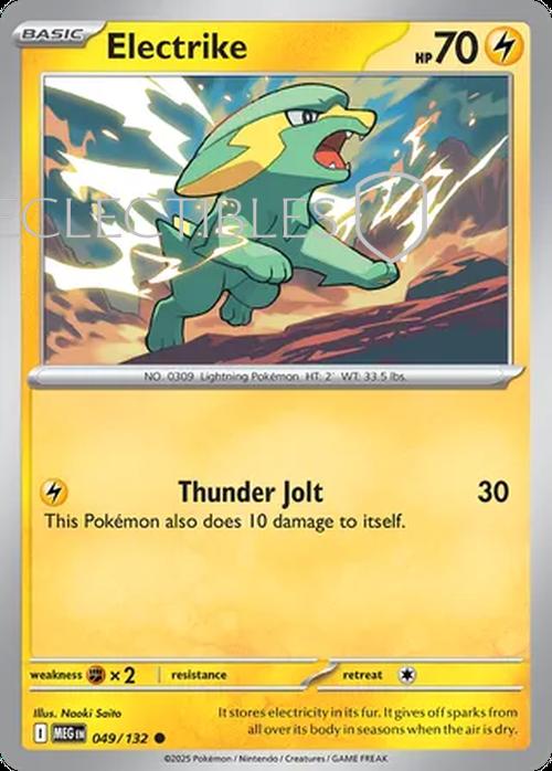 Pokemon Mega Evolutions 049/132 Electrike  Reverse Holo