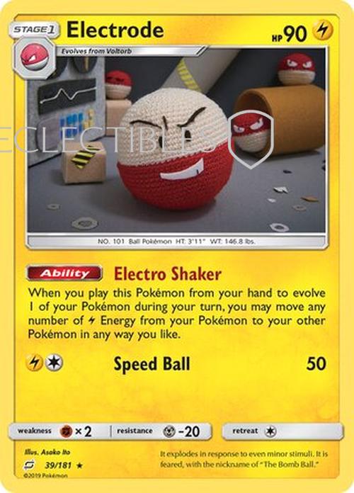 Pokemon Team up 039/181 Electrode Reverse Holo
