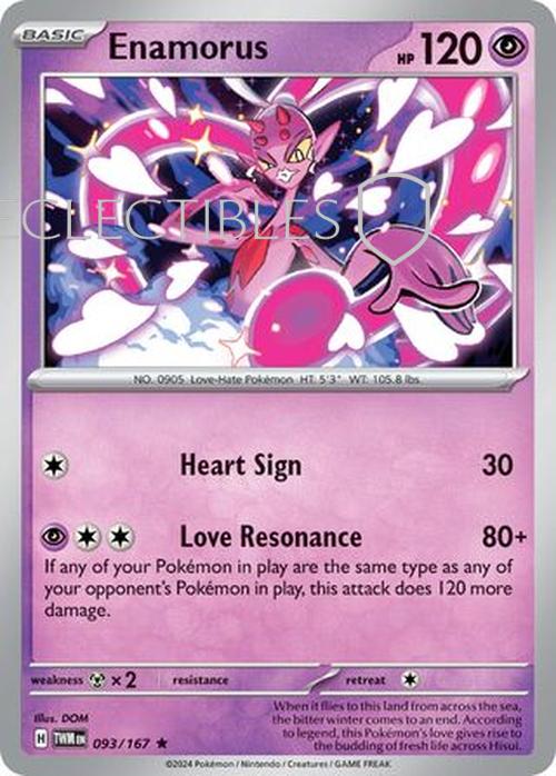 Pokemon Twilight Masquerade 093/167 Enamorus Holo
