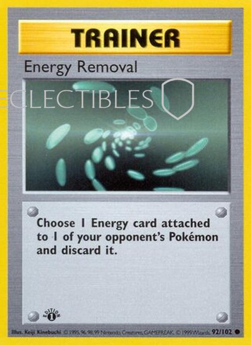 Pokemon Base Set 092/102 Energy Removal