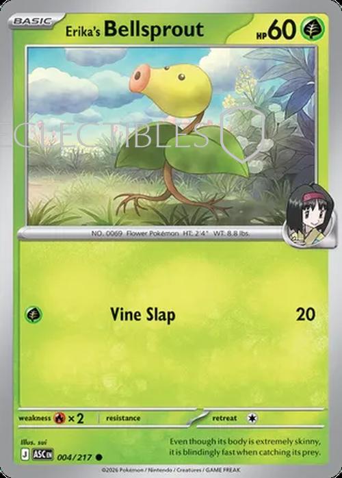 Pokemon Ascended Heroes 004/217 Erikas Bellsprout  Reverse Holo