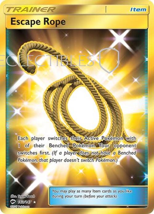 Pokemon Burning Shadows 163/147 Escape Rope Reverse Holo