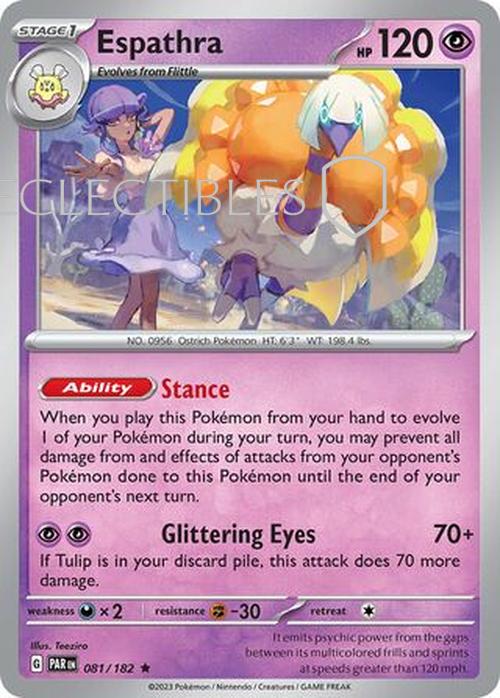 Pokemon Paradox Rift 081/182 Espathra Holo
