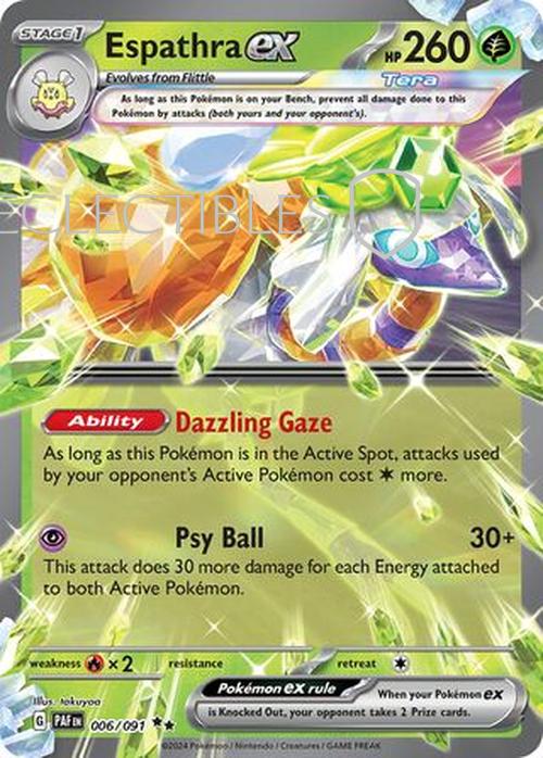 Pokemon Paldean Fates 006/91 Espathra ex