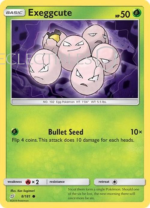 Pokemon Team up 008/181 Exeggcute Reverse Holo