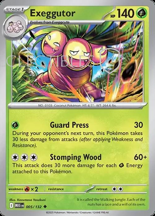 Pokemon Mega Evolutions 005/132 Exeggutor  Reverse Holo