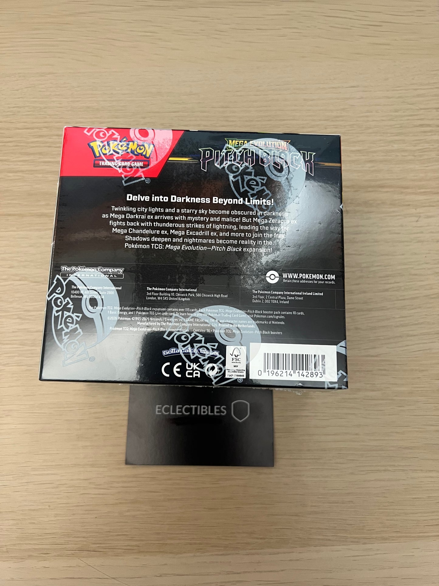 Pokemon Mega Evolution Pitch Black Booster Display Box (36 Packs)