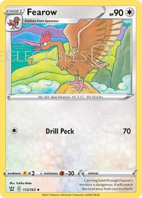 Pokemon Battle Styles 112/163 Fearow  Reverse Holo