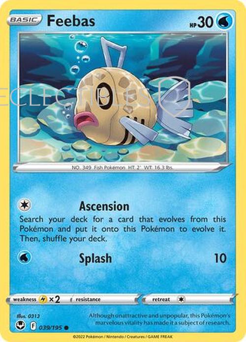 Pokemon Silver Tempest 039/195 Feebas  Reverse Holo